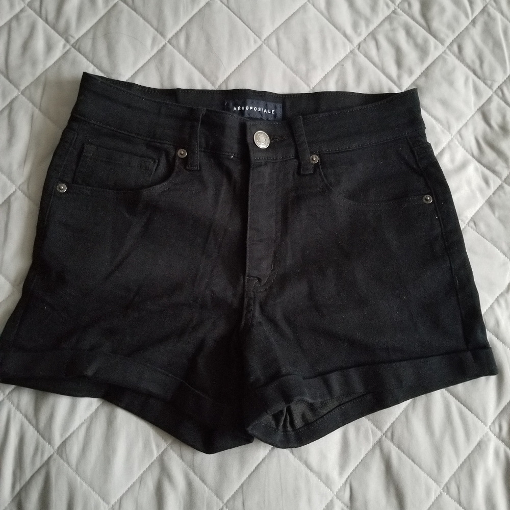 Aeropostale size 8 mid rise midi black